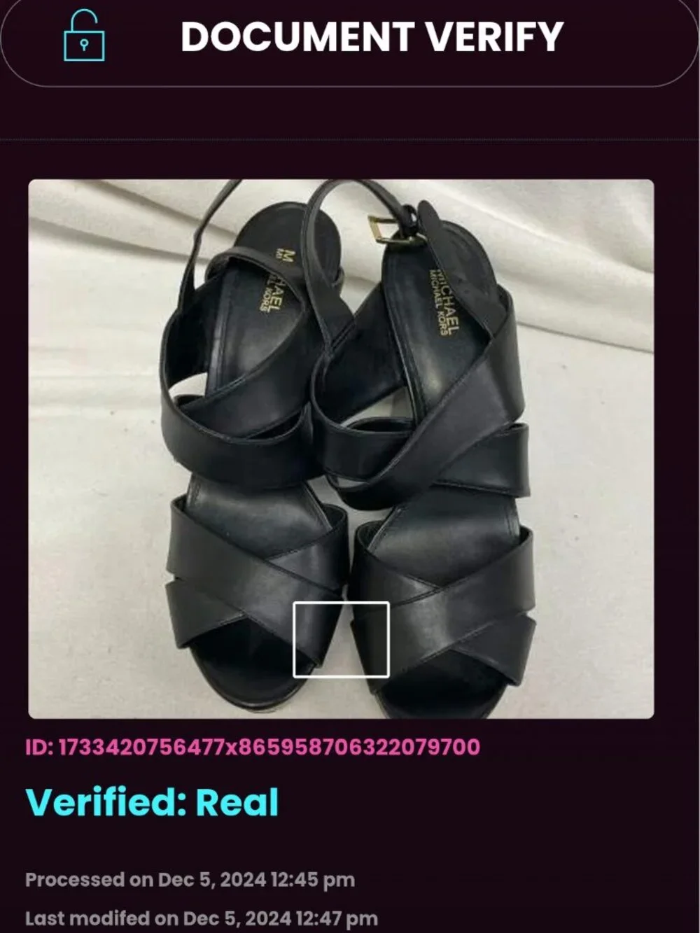 Michael Kors Dana Leather Crisscross Platform Wedge Sandals New COA Black 8.5M